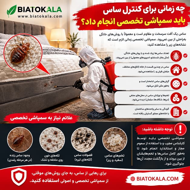 کنترل ساس با سمپاشی